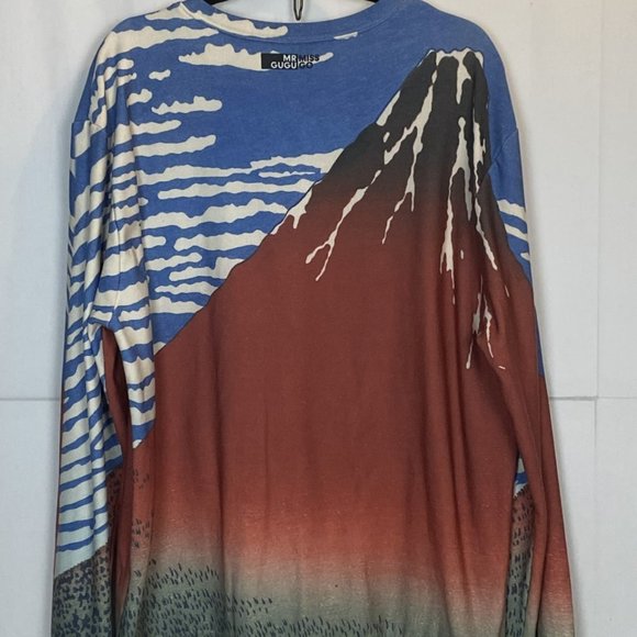 Mr. GuGu & Miss Go long sleeve Mountain Graphic Sweater XXL - Picture 8 of 9